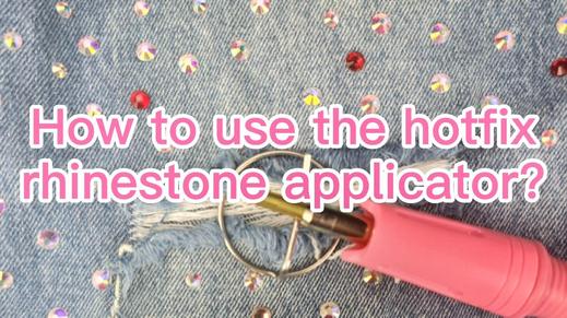 How to use hot fix applicator tool on leather: How to use soldering iron as  rhinestones applicator 