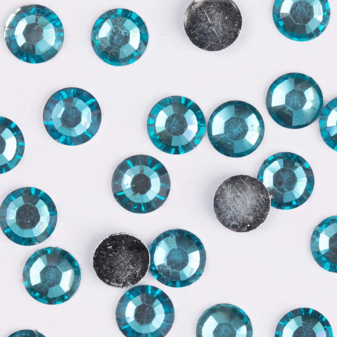 Capri Blue Resin Rhinestones - Worthofbest