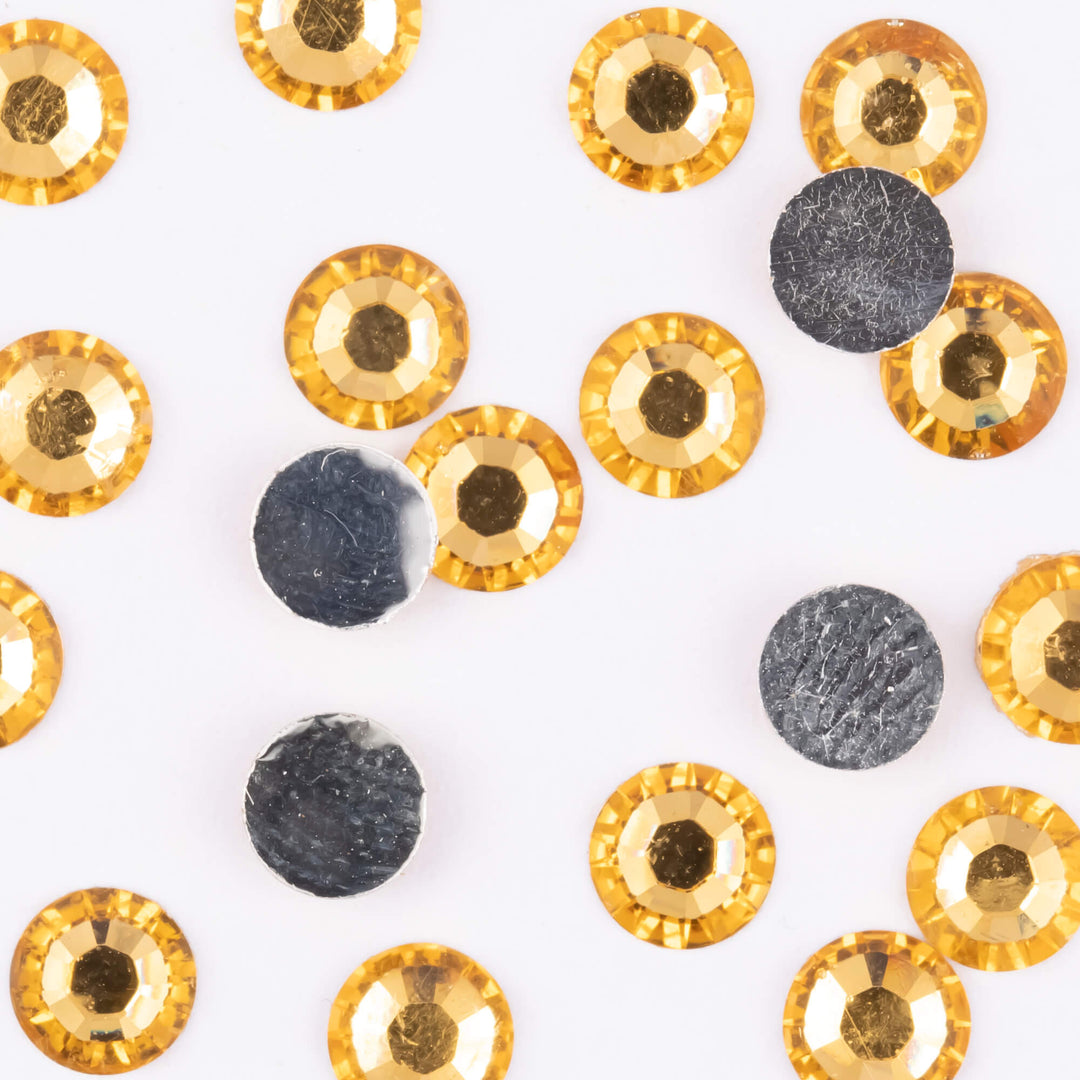 Crystal Yellow Resin Rhinestones - Worthofbest