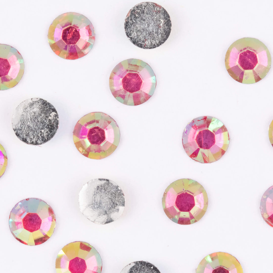 Dark Fuchsia AB Resin Rhinestones - Worthofbest