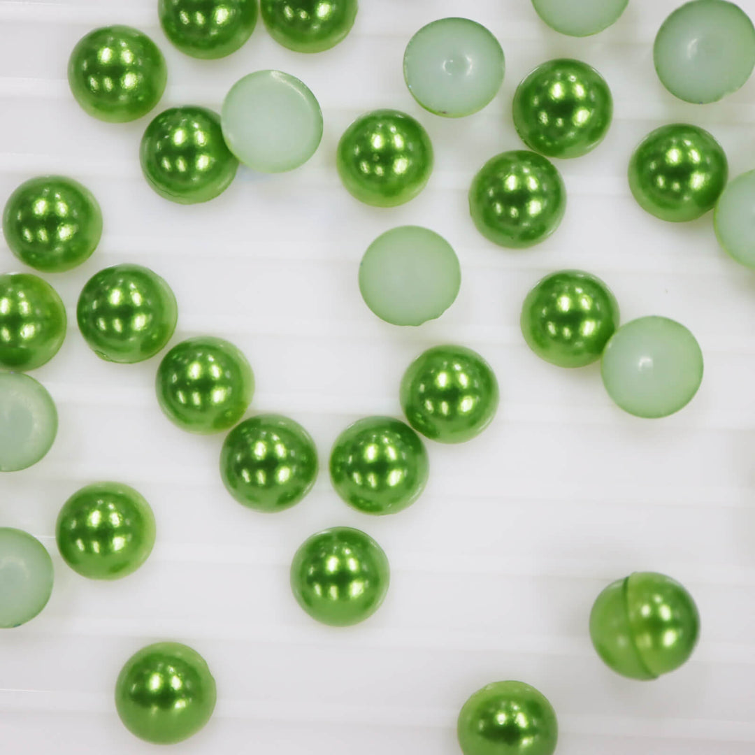 Dark green ABS half pearl - Worthofbest