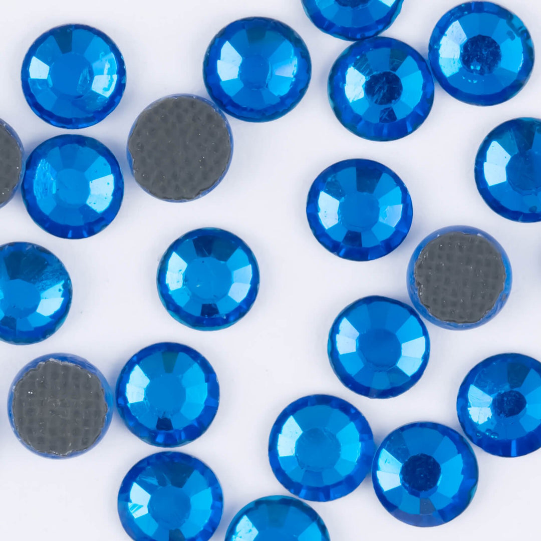 DMC Capri blue Hotfix Rhinestones - Worthofbest