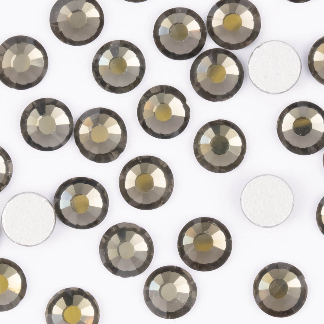 Flatback Black Diamond Glass Rhinestones - Worthofbest