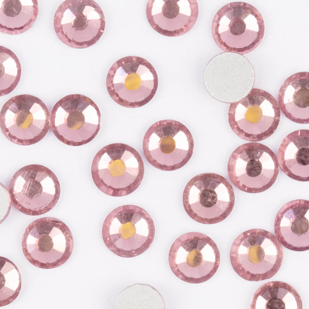 Flatback Light Amethyst Glass Rhinestones - Worthofbest