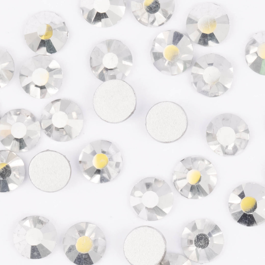Flatback Silver Glass Rhinestones - Worthofbest