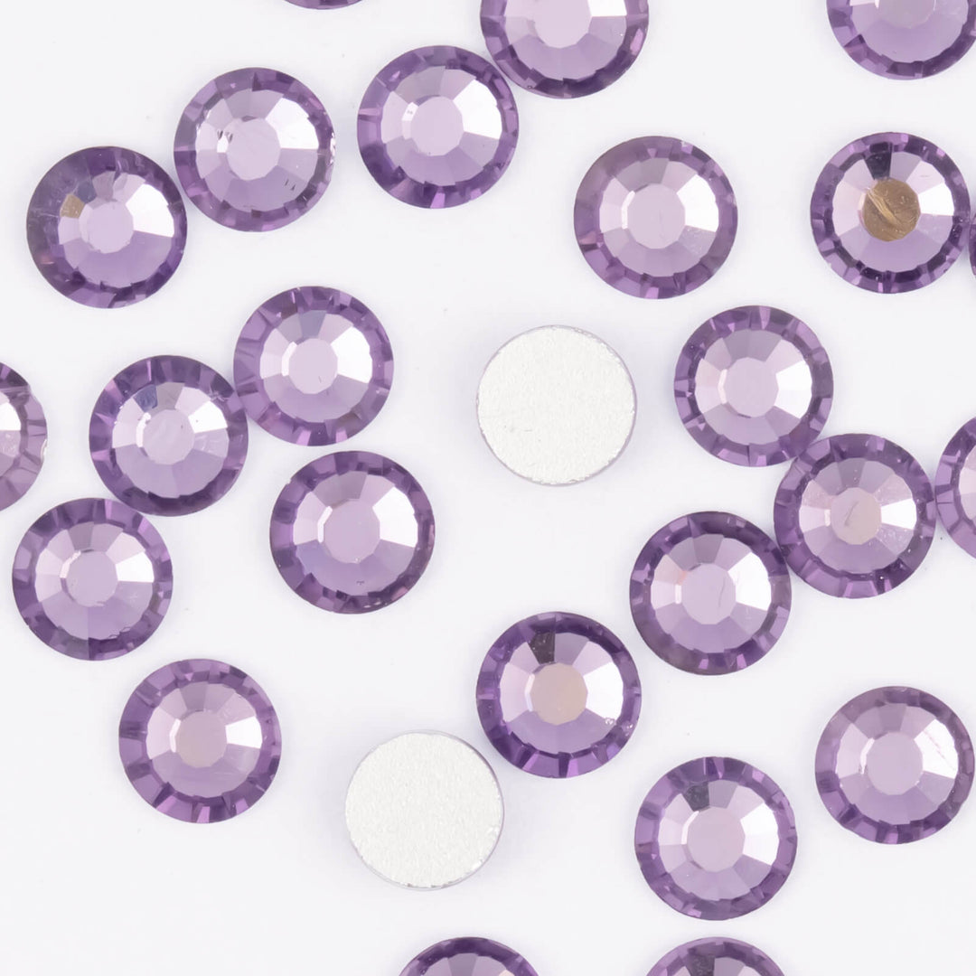 Flatback Tanzanite Glass Rhinestones - Worthofbest