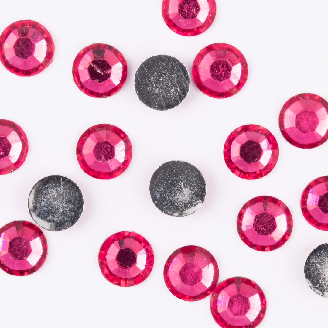 Fuchsia Resin Rhinestones - Worthofbest