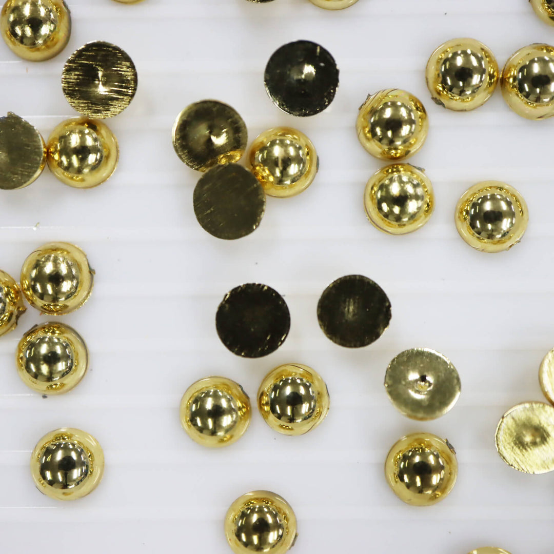 Gold AB ABS half pearl - Worthofbest
