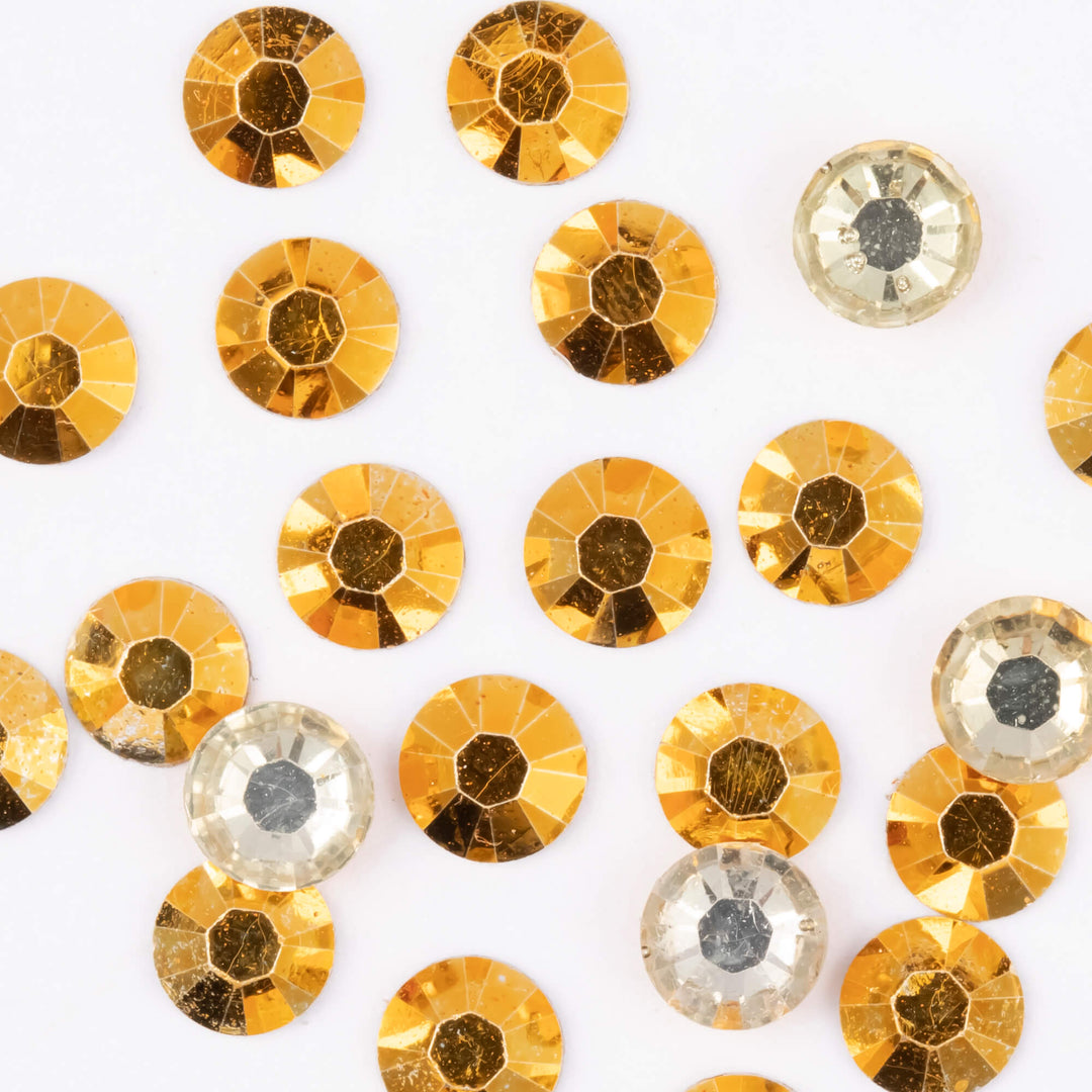 Gold Resin Rhinestones - Worthofbest