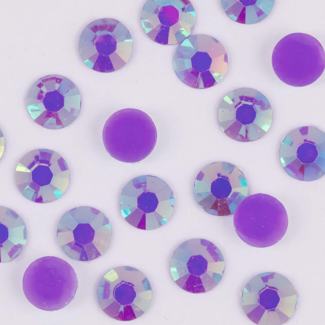 Jelly Amethyst AB Resin Rhinestones - Worthofbest