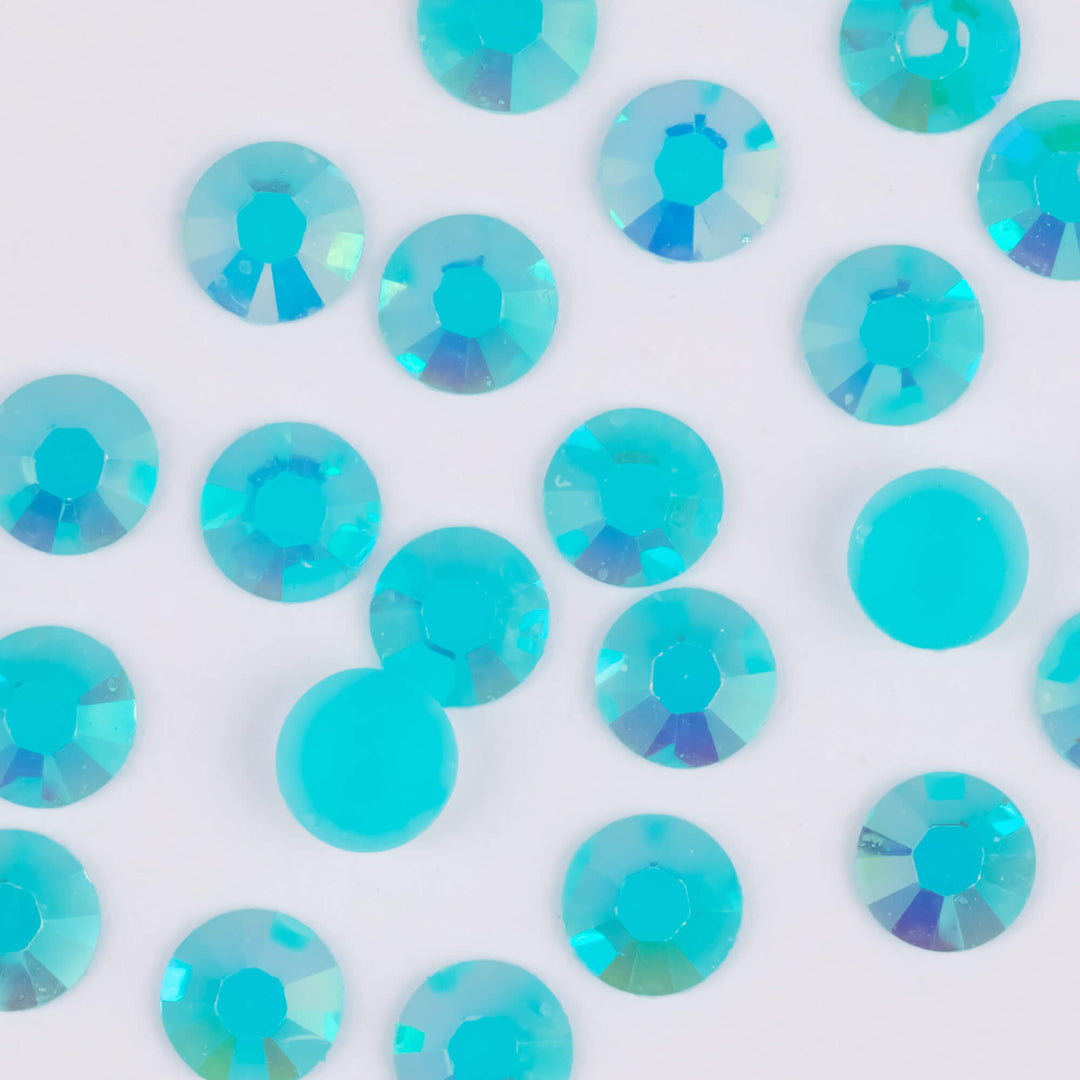 Jelly Aquamarine AB Resin Rhinestones - Worthofbest