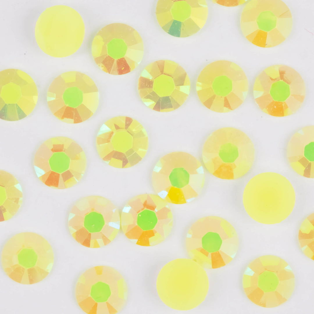 Jelly Jonquil AB Resin Rhinestones - Worthofbest