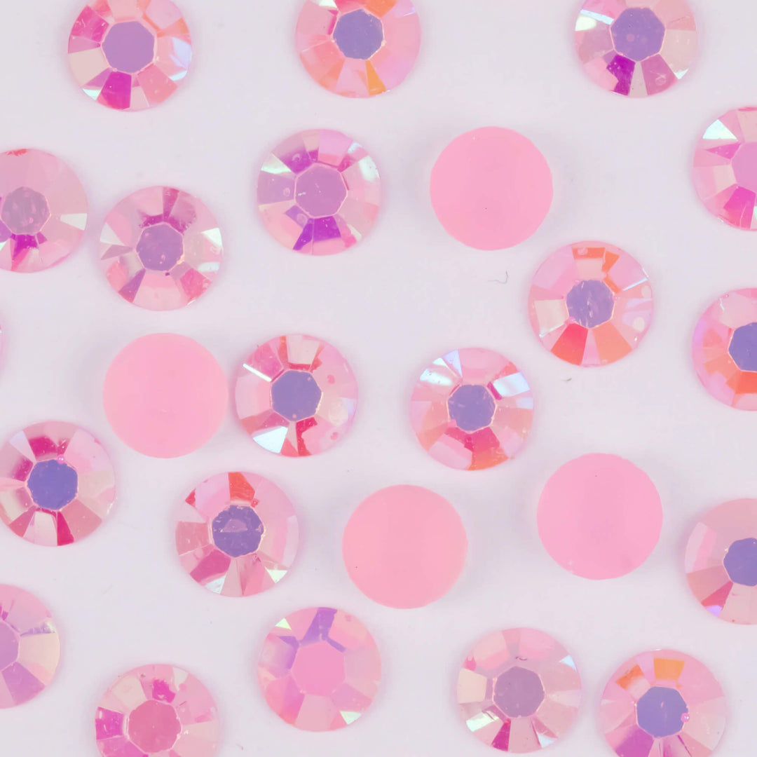 Jelly Pink AB Resin Rhinestones - Worthofbest