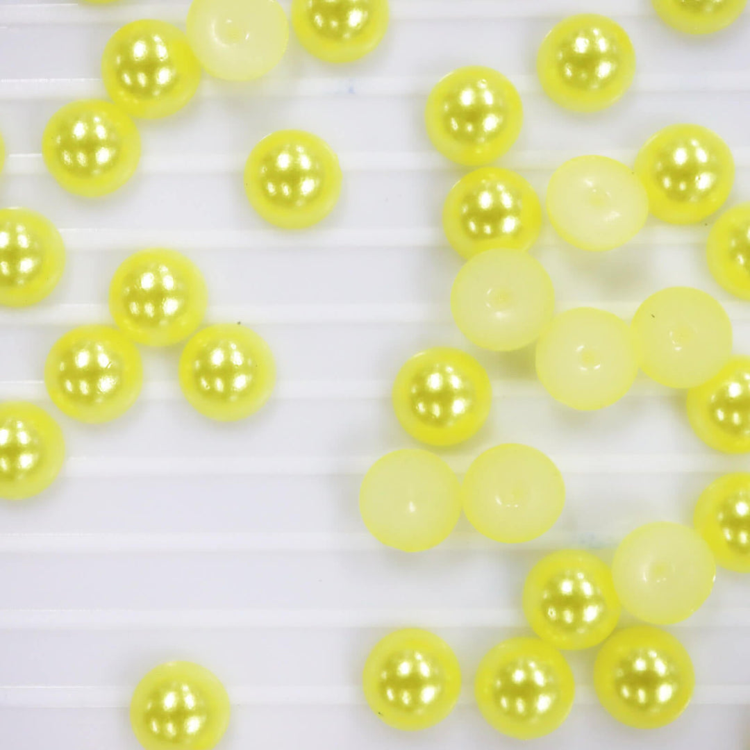 Lemon yellow ABS half pearl - Worthofbest