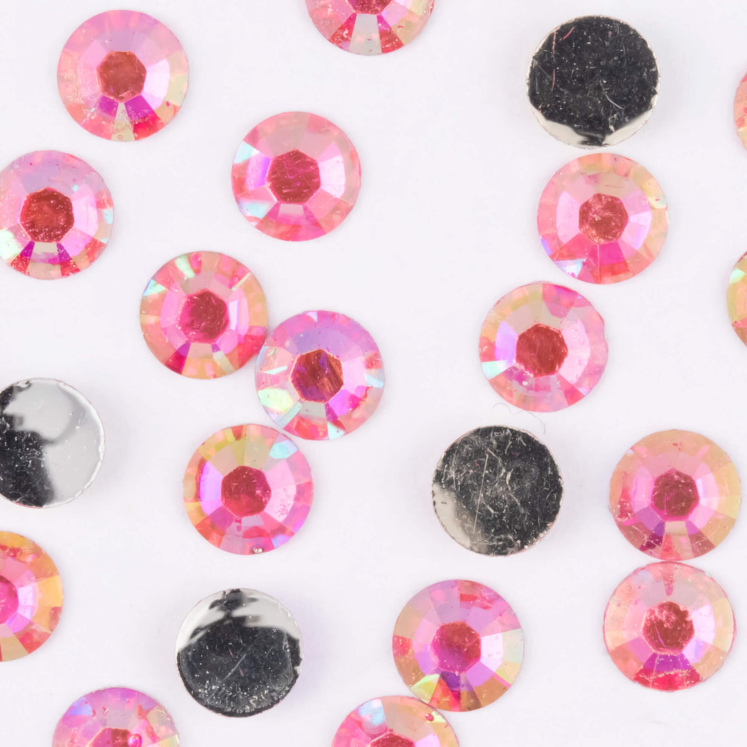 Light Fuchsia AB Resin Rhinestones - Worthofbest