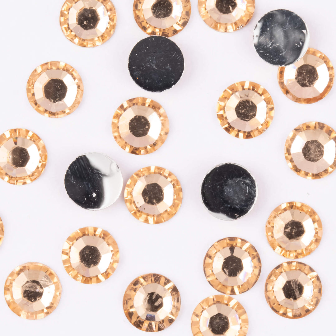 Light Peach Resin Rhinestones - Worthofbest