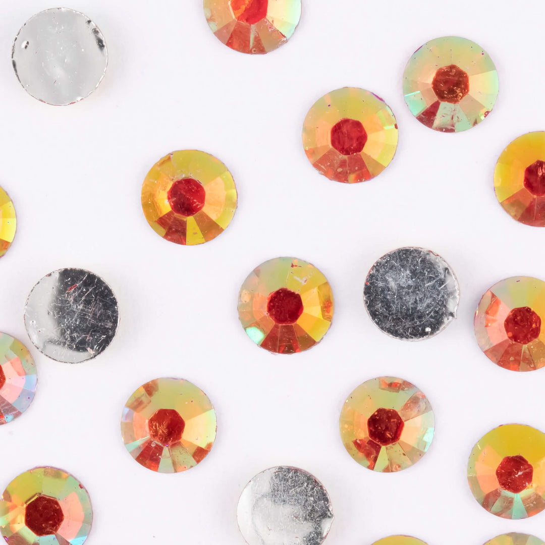 Light Siam AB Resin Rhinestones - Worthofbest