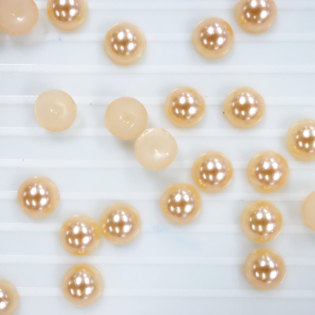 Orange ABS half pearl - Worthofbest