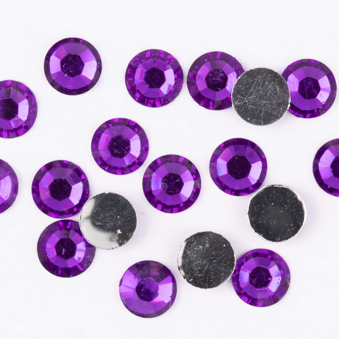 Rose Purple Resin Rhinestones - Worthofbest