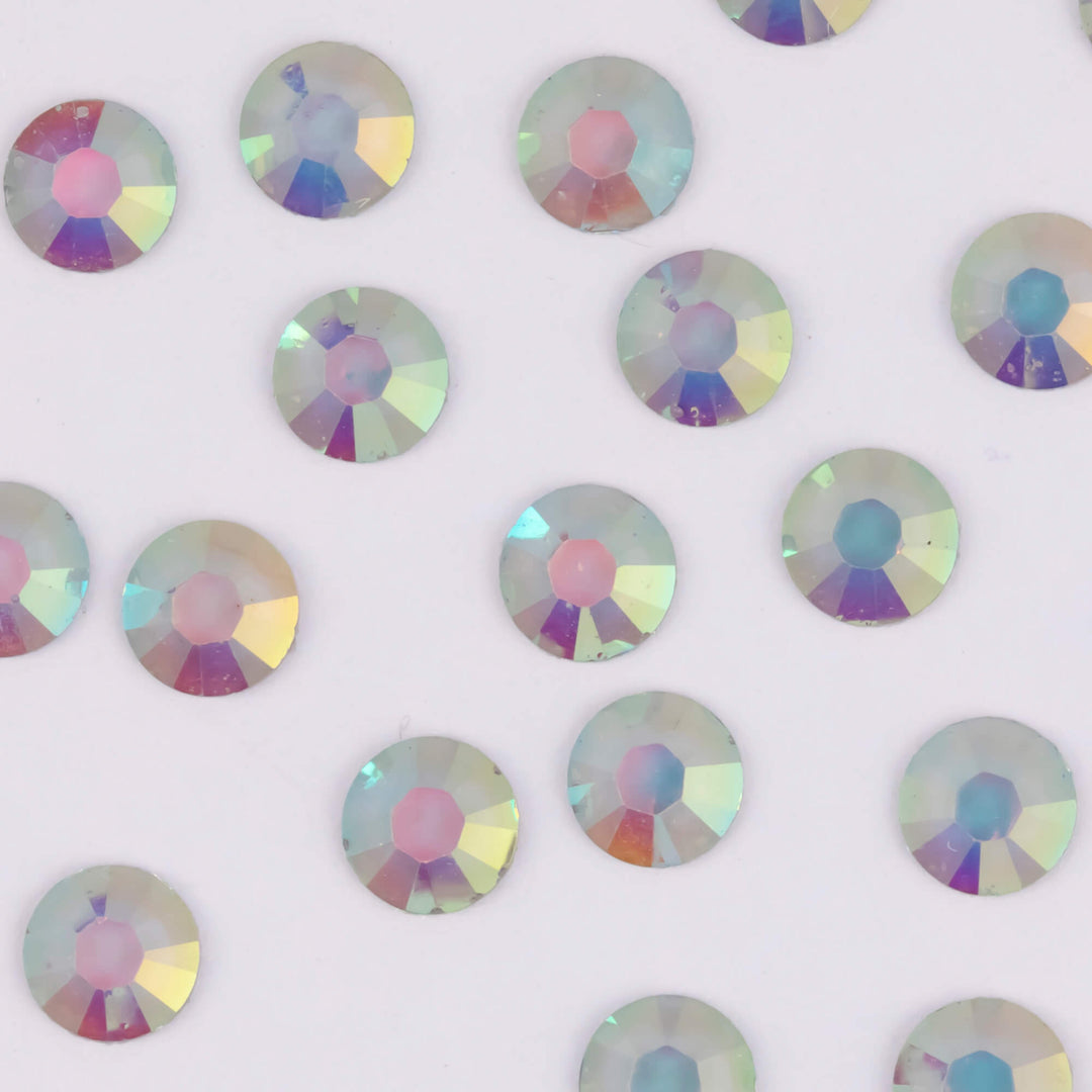 Transparent Light Gray AB Resin Rhinestones - Worthofbest