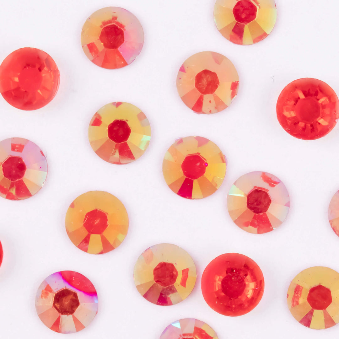 Transparent Siam AB Resin Rhinestones - Worthofbest