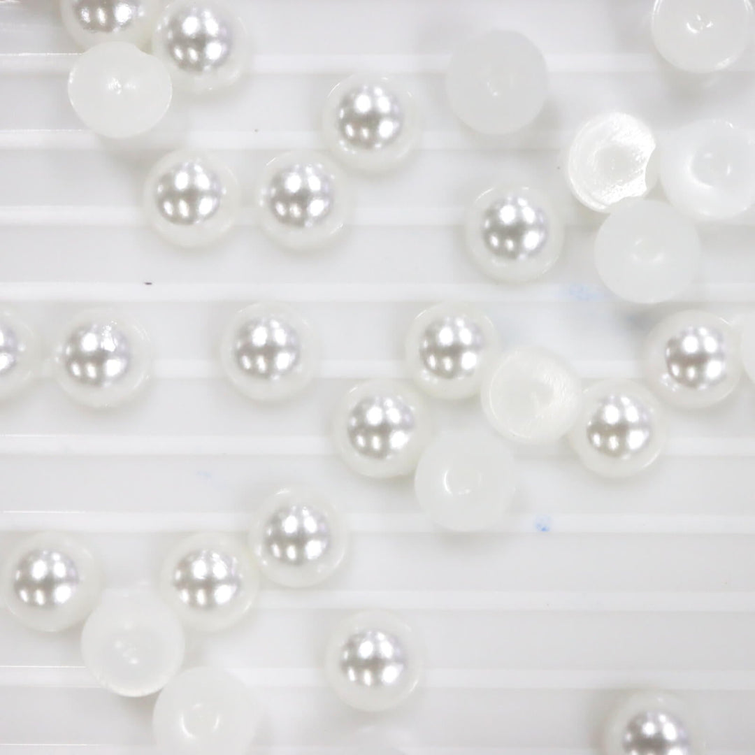 White ABS half pearl - Worthofbest