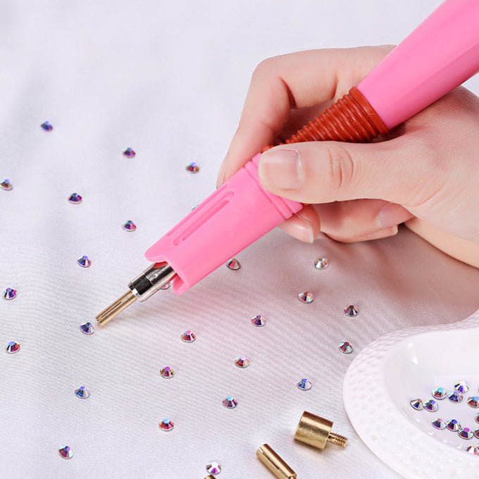 DIY - RHINESTONE APPLICATOR AND BEDAZZLER KIT - HOW TO APPLY STEP